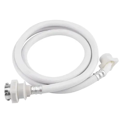 Mangueira de entrada de água para máquina de lavar, tubo de ligação de cor branca, comprimento longo 2m