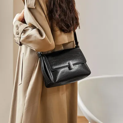 Autumn and winter single shoulder underarm bag high-end sense diagonal bag large capacity genuine leather women s bag