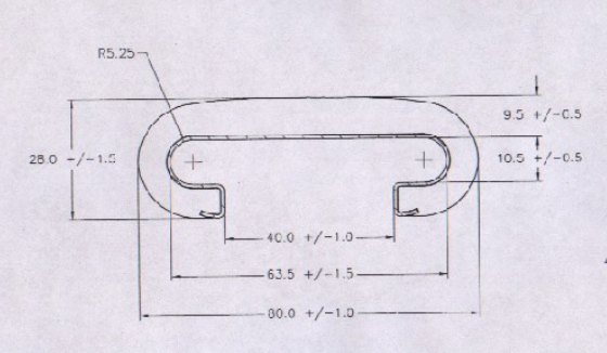 Original escalator handrail NT8040 polyurethane material